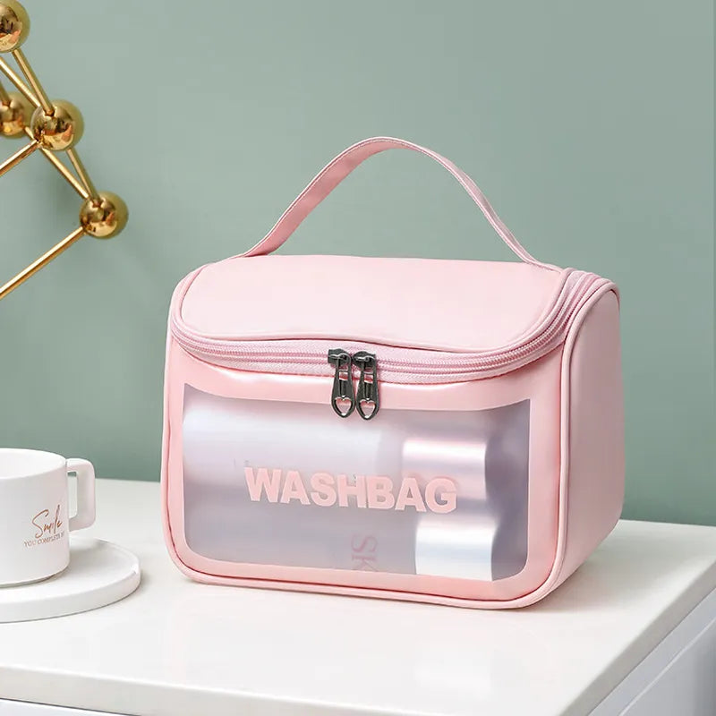 Bolsa Necessarie Transparente Impermeável-  WashBag