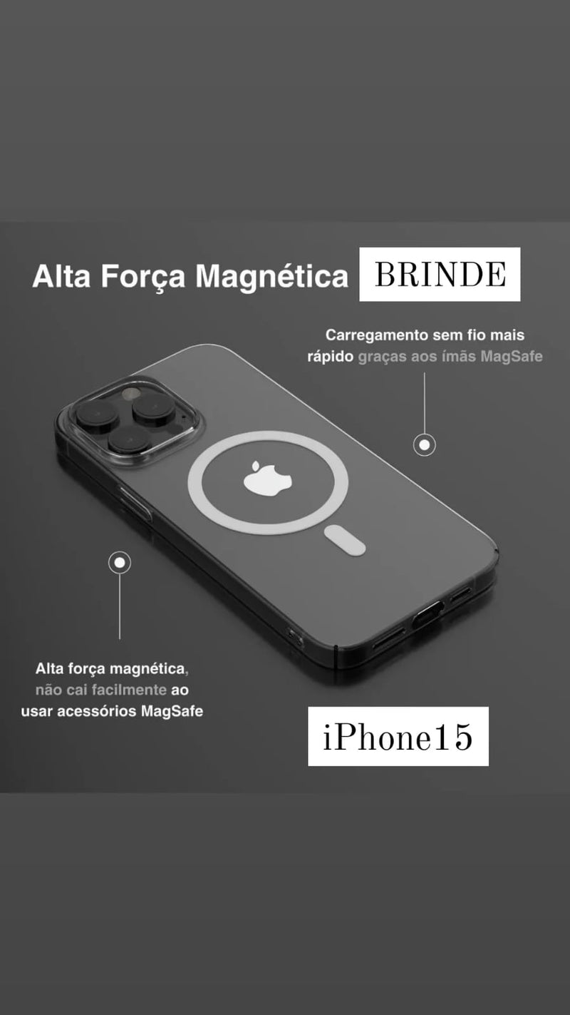 Carregador Portátil Magsafe + Capinha de BRINDE- ÚLTIMAS UNIDADES