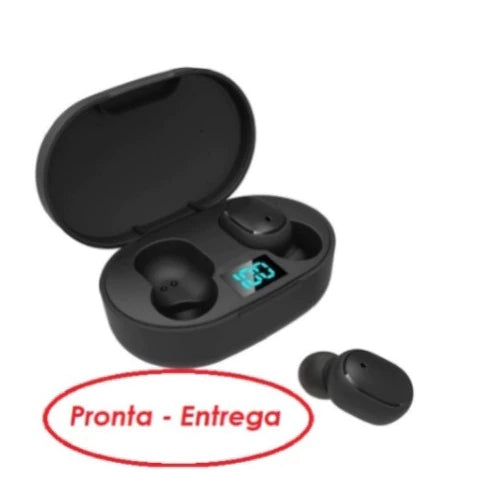 Fone De Ouvido Sem Fio E6s Bluetooth 5.0  Preto