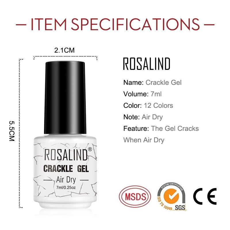 Esmalte de Unha Gel Rosalind - Efeito Crackle - My Store